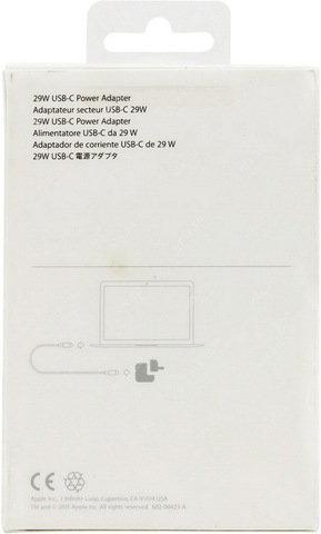 Оригинальный блок питания Apple 29W USB-C Power Adapter (для MacBook Retina 12) MJ262Z/A (A1540)