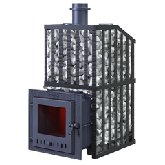 Банная печь Гроза 18М Ураган с закрытой каменкой