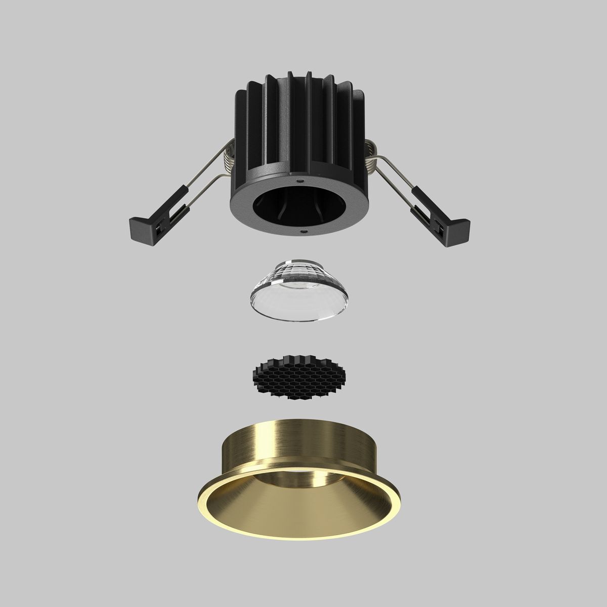 Встраиваемый светодиодный светильник Maytoni Round DL058-7W4K-BS