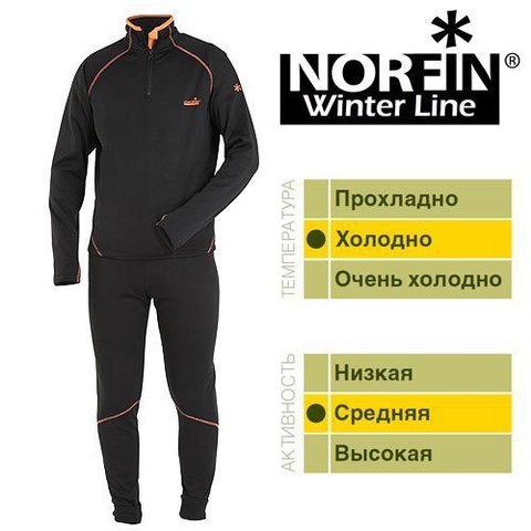 Термобелье Norfin WINTER LINE Чёрное