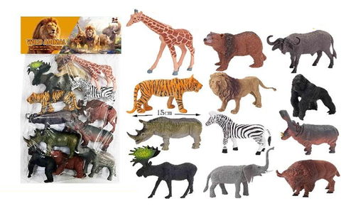 Набор диких животных бол 0656 42*26 12 животных