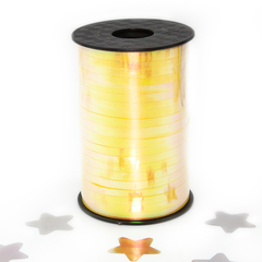 Лента голография (0,5см*250м) Северное сияние, Желтый
