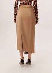 Юбка-миди GOD SAVE THE PRINCESS песочного цвета