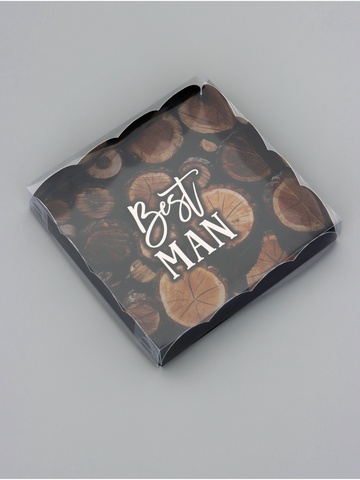 Коробка для печенья, «Мужчине», 15×15×3 см