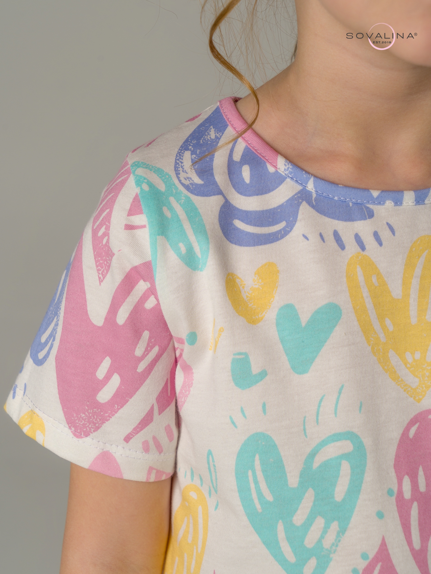 Костюм Актив акварельные сердечки-банан