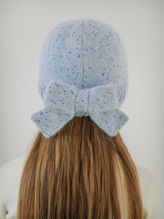 Шапка с бантиком, Голубой