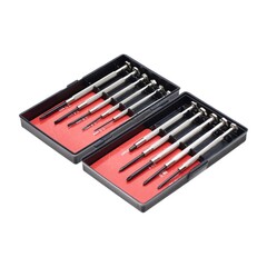 33-5-111 Набор отвёрток для точных работ, HCS, стальные рукоятки, 11 предметов, кейс РемоКолор
