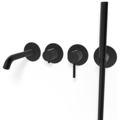 Remer X53D2PWBCFP Смеситель для ванны Remer X Style X53D2PWBCFP, черный брашированный хром фото