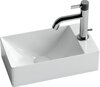Ceramica Nova Element CN5007 Накладная раковина прямоугольная (отверстие справа), 37.5x21.5, цвет: белый