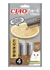 INABA ВЕТ Churu лакомство-пюре д/кошек куриное филе Здоровье почек 14г*4