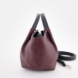 Сумка Саломея 362 наппа бордо + черный