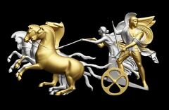 Силиконовый молд № 0206 Колесница большая