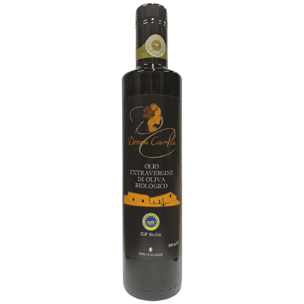 Масло оливковое нерафинированное высшего качества Donna Carmela органическое IGP Сицилия 500мл