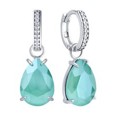 sergi-iz-serebra-s-podveskoj-kaplya-myatnyj-kristall