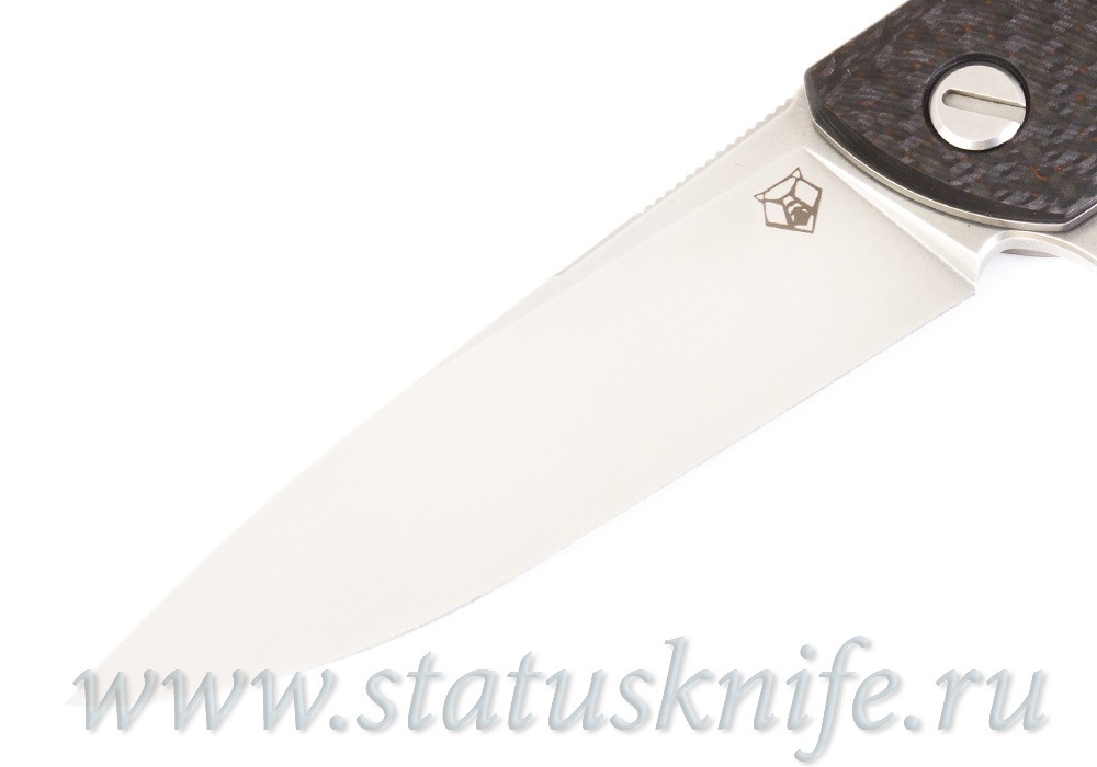Нож Широгоров F3 M390 Exclusive Orange Timascus Clip