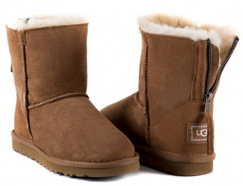 UGG Zip Mini Chestnut