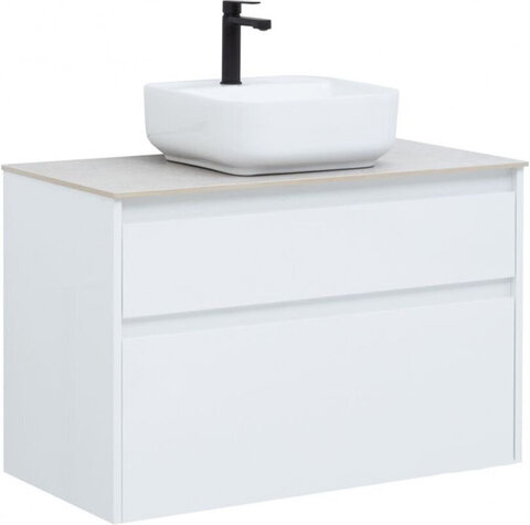 Aquanet 242268 Тумба Nova Lite 90 2 ящ. цв.бел. глянец (242268)