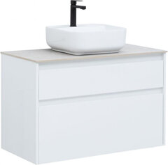 Aquanet 242268 Тумба Nova Lite 90 2 ящ. цв.бел. глянец (242268) фото