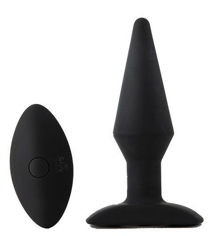 Черный анальный вибромассажер WIRELESS REMOTE PLUG - 13 см. - Dream Toys Cheeky Love 21697