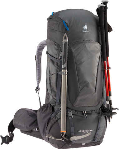 Картинка рюкзак туристический Deuter Aircontact Pro 70+15 graphite-black - 7