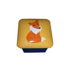 Пуфик с аппликацией Лисичка
