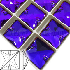 Купить пришивные стразы DeLux Violet Blue Square фиолетовые квадраты
