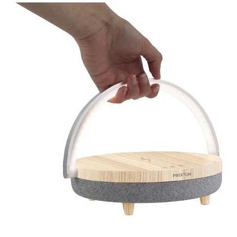 Prixton динамик Bluetooth® 4-в-1 мощностью 10 Вт со светодиодной подсветкой и базой для беспроводной зарядки