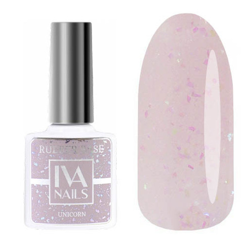IVA nails Rubber base UNICORN №4 8 ml