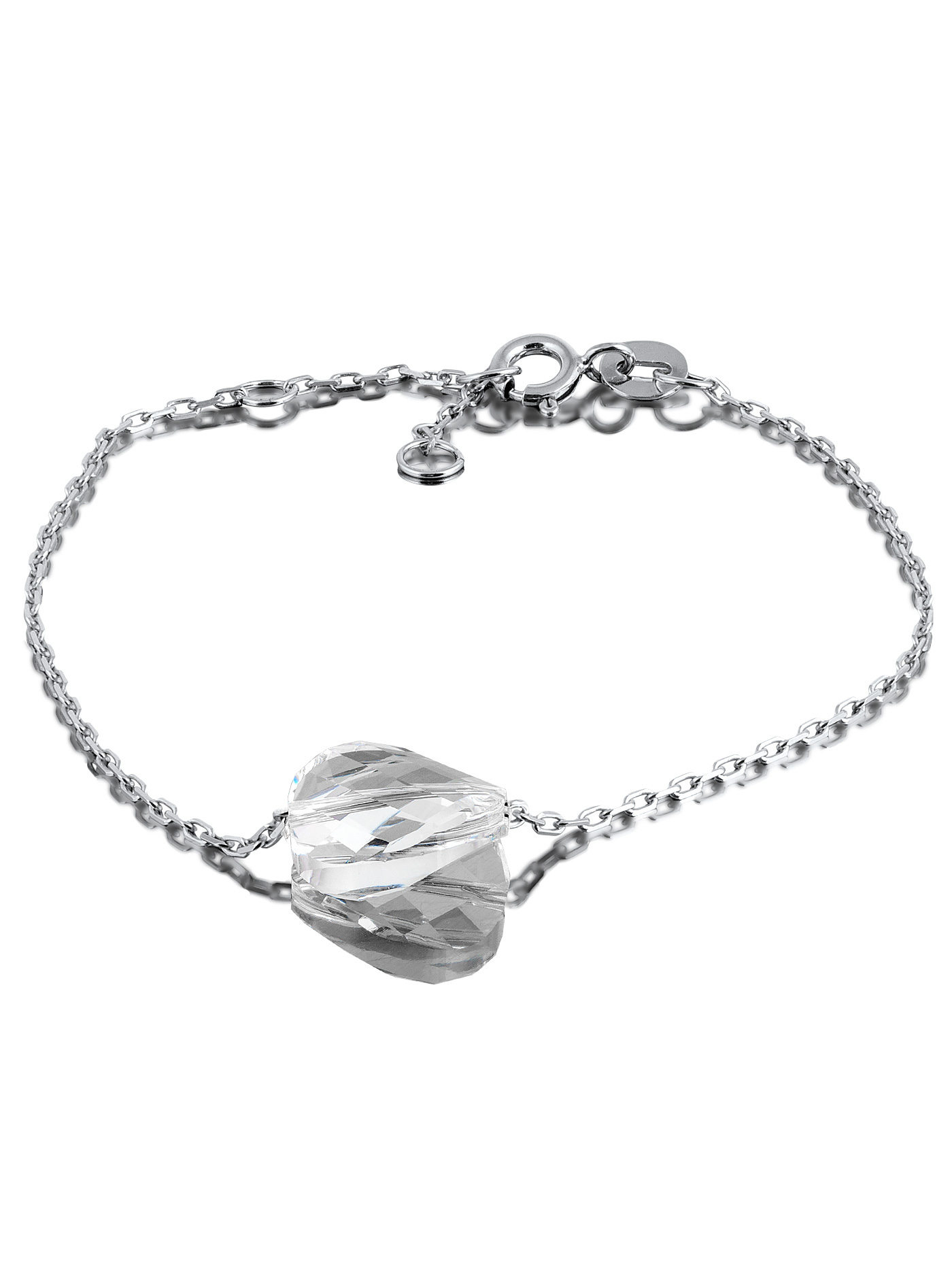 Серебряный браслет с кристаллом Swarovski