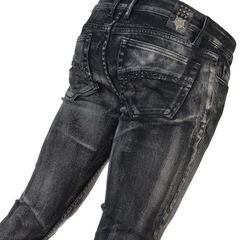 Wornstar | Джинсы мужские HELLRAISER SMOKE WASH PANTS W143 задние карманы