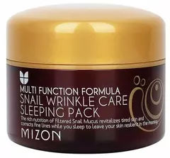 MIZON Ночная маска для лица с муцином улитки - Snail Wrinkle Care Sleeping Pack ,80мл