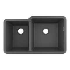 Hansgrohe S51 43436290 Мойка для кухни двойная встраиваемая снизу 82*45 см (серый камень) фото