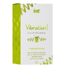 Возбуждающий гель с эффектом вибрации Vibration! CAIPIRINHA (коктейль кайпиринья)  (15 мл.) от INTT