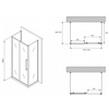 Abber Schwarzer Diamant AG30100BMH-S70BM-S70BM Душевой уголок, 100x70x195