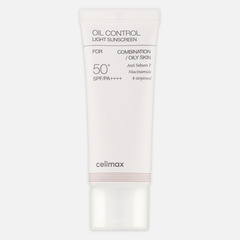 CELIMAX Oil control light sunscreen SPF50+PA++++ Крем солнцезащитный с контролем жирности, 40мл