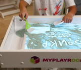 Световая песочница MYPLAYROOM™ с открытым пеналом/короткая 14