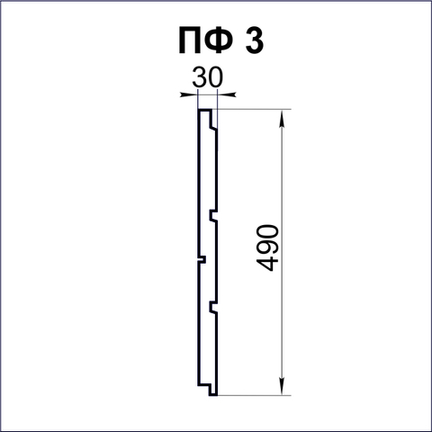 Панель фасадная чертёж