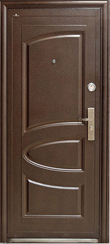 Дверь входная Too Doors 817,  (медь антик+коричневый)