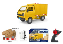 Грузовик для коробок желтый на РУ аккум, размер 29*15