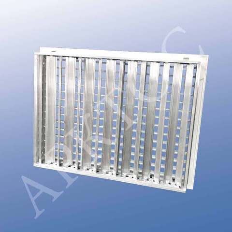 Решетка с фиксированными жалюзи Арктос AЛP-K 300x150