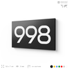 Номер на дверь 998, табличка на дверь для офиса, квартиры, кабинета, аудитории, склада, черная 120х70 мм, Айдентика Технолоджи