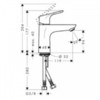Смеситель для раковины однорычажный Hansgrohe Focus 31513000