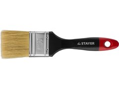 STAYER Universal, 50 мм, 2?, светлая, натуральная щетина, деревянная ручка, все виды ЛКМ, плоская кисть, Professional (0104-050) (12 штук)