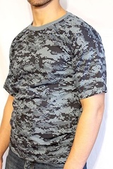 Купить Футболка камуфляж цифра голубая в Магазине тельняшек