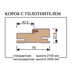Купить Коробка телескоп экошпон Regi Doors