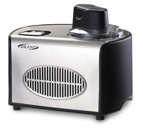 Автоматическая мороженица Brand 3812 (1,5 л., 3 в 1) серебристая