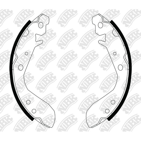 Колодки барабанные NiBK FN5549