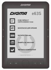 Электронная книга Digma E63S 6" E-Ink 4Gb серый, арт. 10111