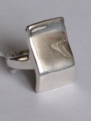 Волна-прямоугольник (кольцо из серебра)