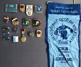 K14610 Знаки 14 шт. + 1 вымпел Динамо, Спартак, ЦСКА, Торпедо, Крылья Советов, Пахтакор (без значков Зенит)